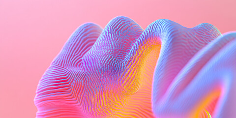 Poster - abstract pink and blue textured form