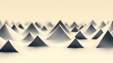 Poster - sharp triangular motifs aligned in symmetric repetitive columns