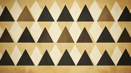 Poster - symmetrical rows of alternating triangles