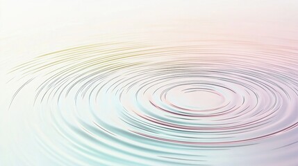 Poster - thin circular line paths interconnected as though depicting ripples