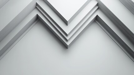 Poster - thin parallel chevron-style lines layered to mimic an abstract v-shaped geometry