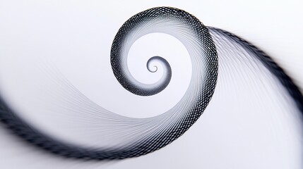Poster - thin spirals flowing outwardly like delicates strands of wire dancing in harmony