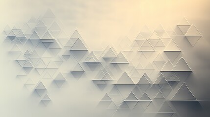 Poster - thin triangular patterns in ascending and descending rows