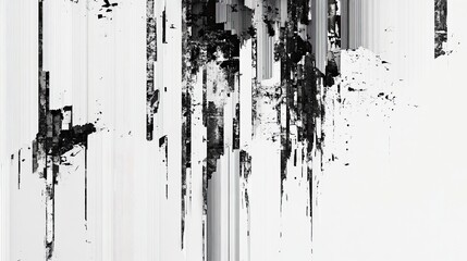 Poster - vertical line patterns broken at random intervals