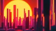 © yusufadi - Sunset Cityscape: A Digital Metropolis at Dusk