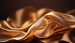 © astaszczyk - Golden flowing silk as a background.