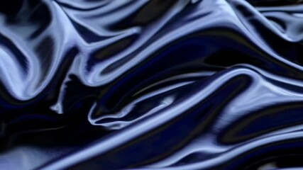 Poster - Mesmerizing ocean waves. Silky smooth blue water surface. Abstract fluid motion. Serene and calming aquatic scene. Summer vacation vibes and relaxation concept