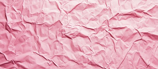 Poster - Textured pink paper background with creases and empty space for text or designs in high resolution for creative projects.