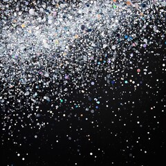 Poster - glittering silver and gold bokeh background sparkling with vibrant reflections and defocused light f
