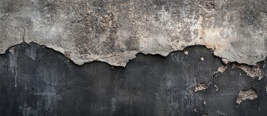 Poster - grunge dark grey textured wall background with text space for creative design and artistic applicati