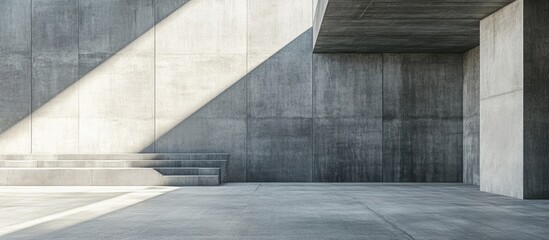 Poster - Concrete Texture Background for Modern Architecture Featuring Empty Space for Text and Design Elements