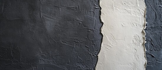 Poster - Textured grey cement and dark wallpaper wall background with empty space for creative text and design elements.