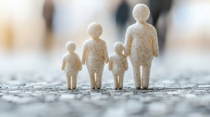 Poster - Public forums where families discuss the implications of redefined family laws Stock Photo with side copy space
