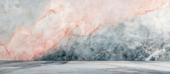Poster - Abstract Grey and Pink Marble Texture Background with Copy Space for Creative Design or Text Placement