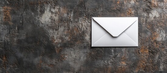 Poster - Greeting card mockup featuring an envelope on a textured background with ample space for personalized text and design elements