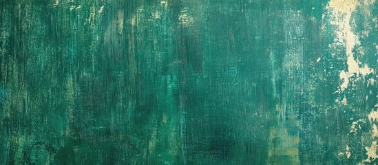 Poster - Rustic Green Wooden Texture Background with Abstract Grain for Text and Design Use