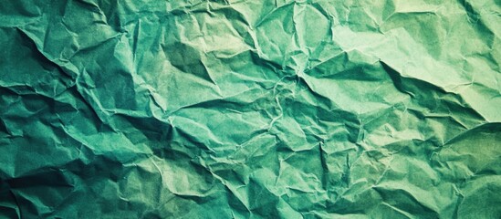 Poster - Textured Green Wrinkled Paper with Vintage Effect and Colorful Abstract Background Ideal for Text Overlay and Creative Design Projects