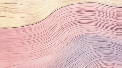 Poster - Pastel Waves Wood Texture Background in Soft Tones for Creative Design Applications
