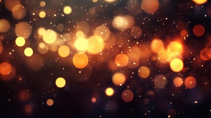 Aufkleber - abstract bokeh background with warm color lights creating a dreamy and inviting atmosphere ideal for
