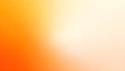 Fototapete - An orange to white gradient background with a grainy texture, blending smooth color transitions and subtle noise, providing ample copy space for text or design elements