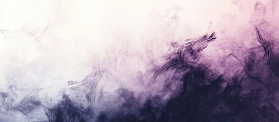 Fototapete - Moody Abstract Background in Soft Gray and Deep Purple with Blank Space for Custom Text or Graphics