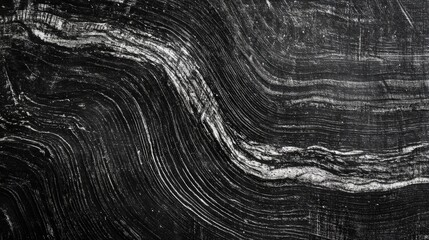 Poster - Black Wood Grain Texture with Distinctive Striations Ideal for Rustic Antiques or Bar Counter Designs and Backgrounds