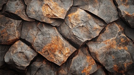 Poster - Granite Stone Texture with Natural Patterns and Earthy Tones for Background Design