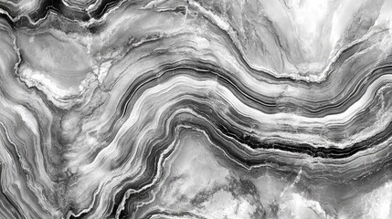 Poster - Elegant natural gray marble stone texture with flowing patterns ideal for background applications in design and architecture projects