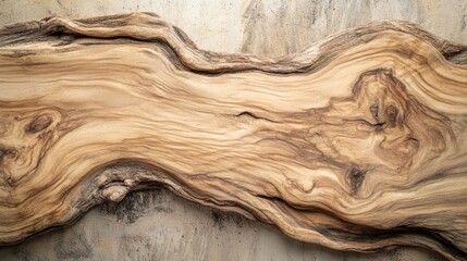 Poster - Natural Wood Tabletop with Unique Grain Patterns Ideal for Product Display and Rustic Background in Modern Interiors