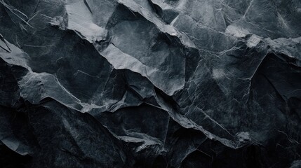 Poster - Dark grey granite marble texture with natural patterns ideal for backgrounds and design projects.