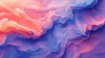 Fototapete - Tranquil Abstract Background in Soft Pastel Colors with Mystical Texture and Flowing Patterns for Creative Design Use