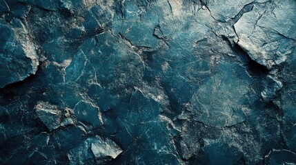 Poster - Dark Natural Marble Texture with Cracked Surface and Rough Appearance for Background Use