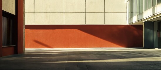 Poster - Modern Urban Background for Advertising with Minimalist Design Ideal for Text and Logo Placement in an Open Space Configuration