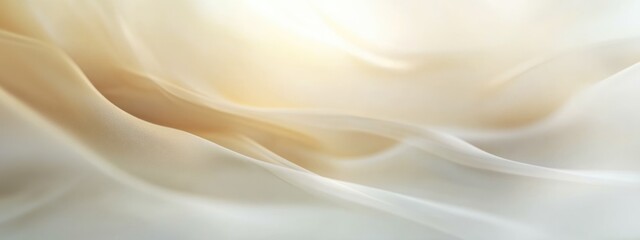Poster - Soft abstract background with flowing curves in pastel tones and gentle light effects ideal for text overlay or serene design projects.