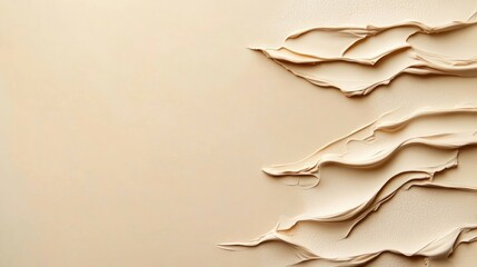 Poster - Textured natural clay background with cream tones and empty space for branding or design use in eco-friendly and artistic projects