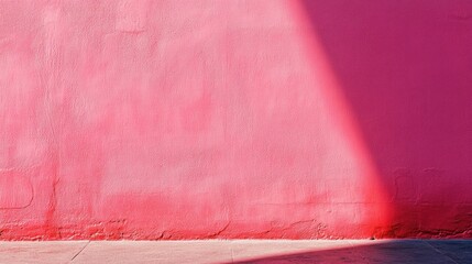 Fototapete - Minimalist Pink Solid Color Background with Shadow High Resolution Perfect for Design and Art Projects