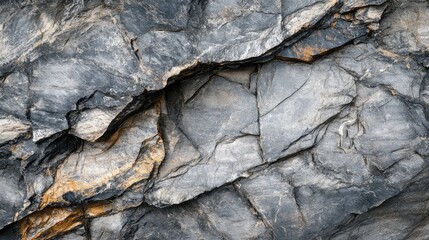 Poster - Grey and White Natural Stone Texture Background for Panoramic Design and Abstract Projects