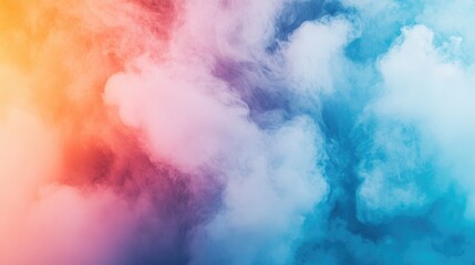 Poster - Colorful Nebula Smoke Cloud Background Abstract Art for Creative Designs and Digital Visuals