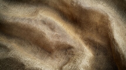 Poster - Muted natural canvas texture for graphic design projects showcasing soft organic fabric for elegant backgrounds and creative visuals