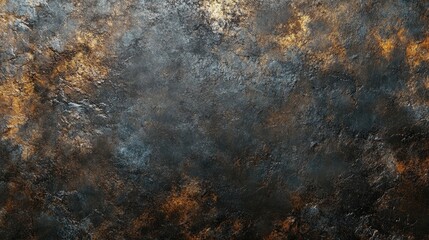 Poster - Luxurious high definition marble and slate texture background showcasing intricate patterns in gold and black hues for premium design use.