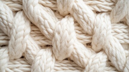 Poster - Cotton Wool Textured Fabric for Background Design and Detail Enhancement in Natural Color
