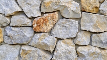 Poster - Natural Limestone and Italian Marble Textured Wall Background with Close-Up View of Detailed Stone Patterns