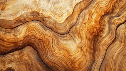 Poster - Natural wood veneer texture in warm brown tones for classic surface design and decoration. Ideal for interior design projects and backgrounds.