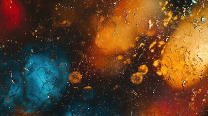 Poster - Bokeh textured background featuring vibrant colors and glitter for artistic enhancement of creative projects and designs.