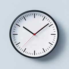 Leinwandbilder - Wall clock showing time with minimalist design in a modern setting. Generative AI