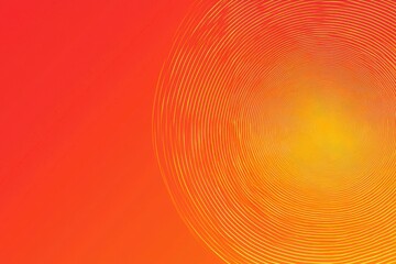 Poster - A vibrant gradient background featuring warm red to yellow tones with circular patterns, creating a dynamic and modern visual effect.