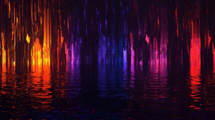 Poster - Empty studio room with a dark background