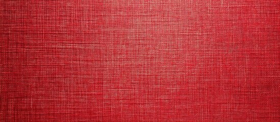 Poster - Red Fabric Texture Background with Subtle Patterns and Ample Space for Typography and Design Elements