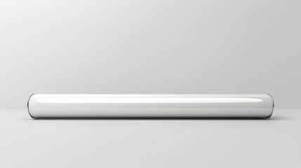Poster - Blank advertising banner on a white surface for media display with ample space for text or graphics showcasing promotional content.