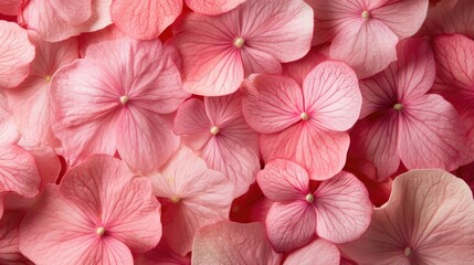 Poster - Delicate Pink Flower Petals Creating a Calm and Hopeful Atmosphere in Nature's Beauty